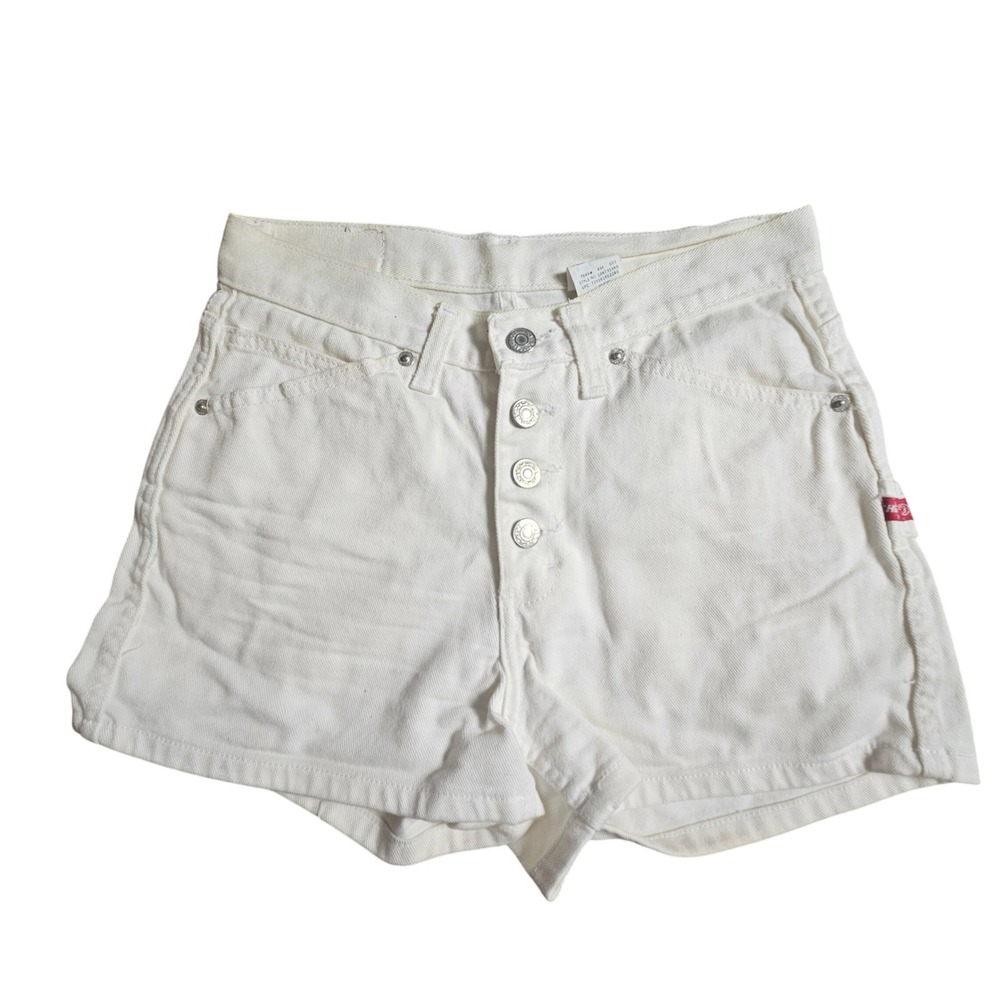 Vintage Jordache High Waist Button Fly Denim Mom Shorts 5/6 Resort Coastal